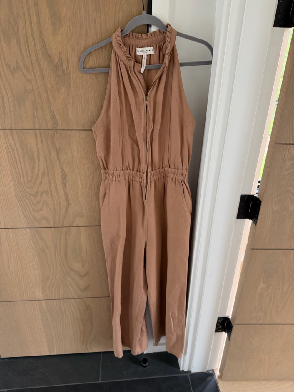 Apiece Apart Rust Brown Halter Jumpsuit
